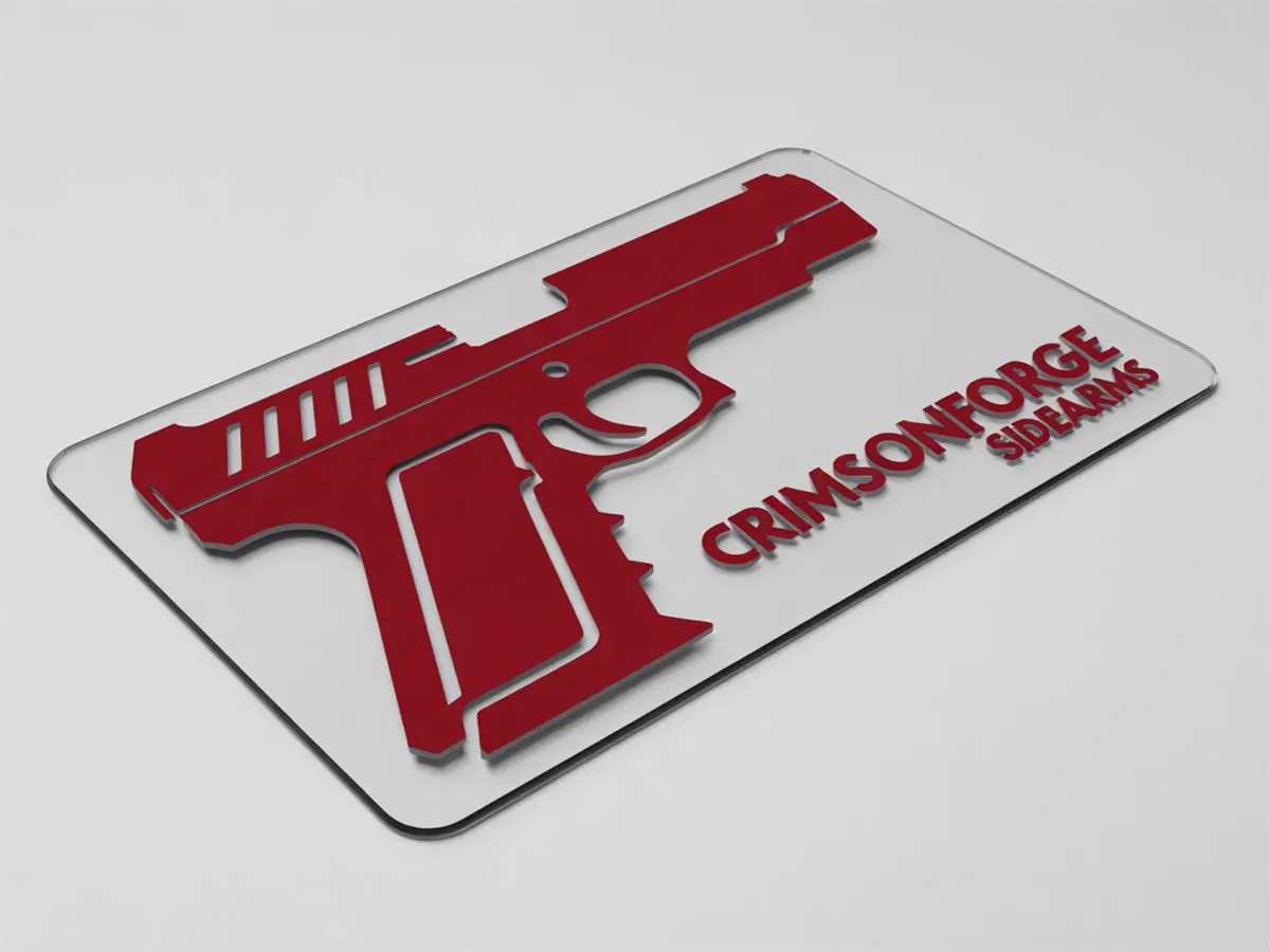 Custom shaped counter mat manufactured in unique sizes for brand displays
