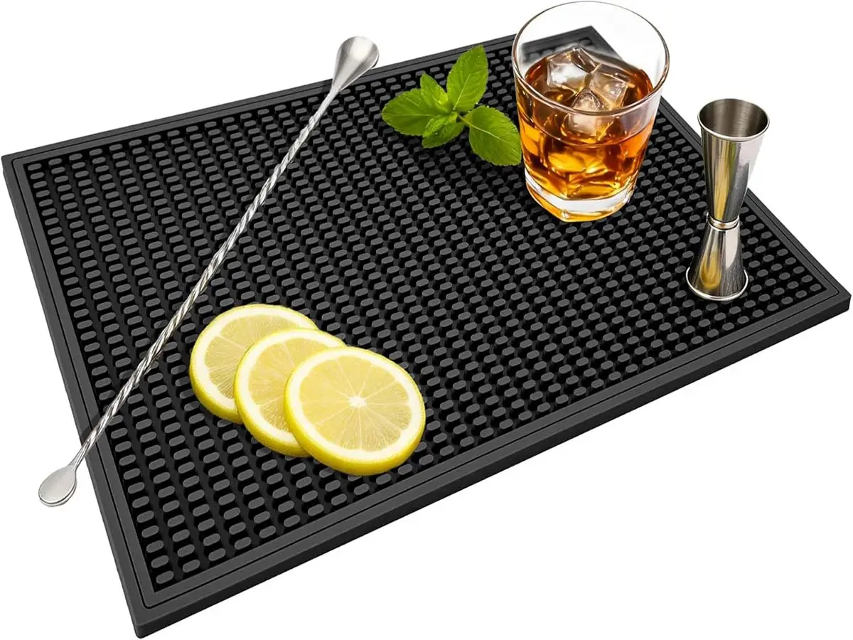 Premium custom bar counter mat designed for hospitality and beverage brands